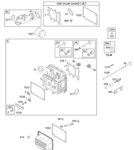 Engine (Part 2) 18.5 Hp Diagram and Parts List for LT1018 13AB11CG710-13AB11CG712-13AL11CG710-13AL11CG712-13AX11CG710-13AX11CG712 Cub Cadet Lawn Tractor